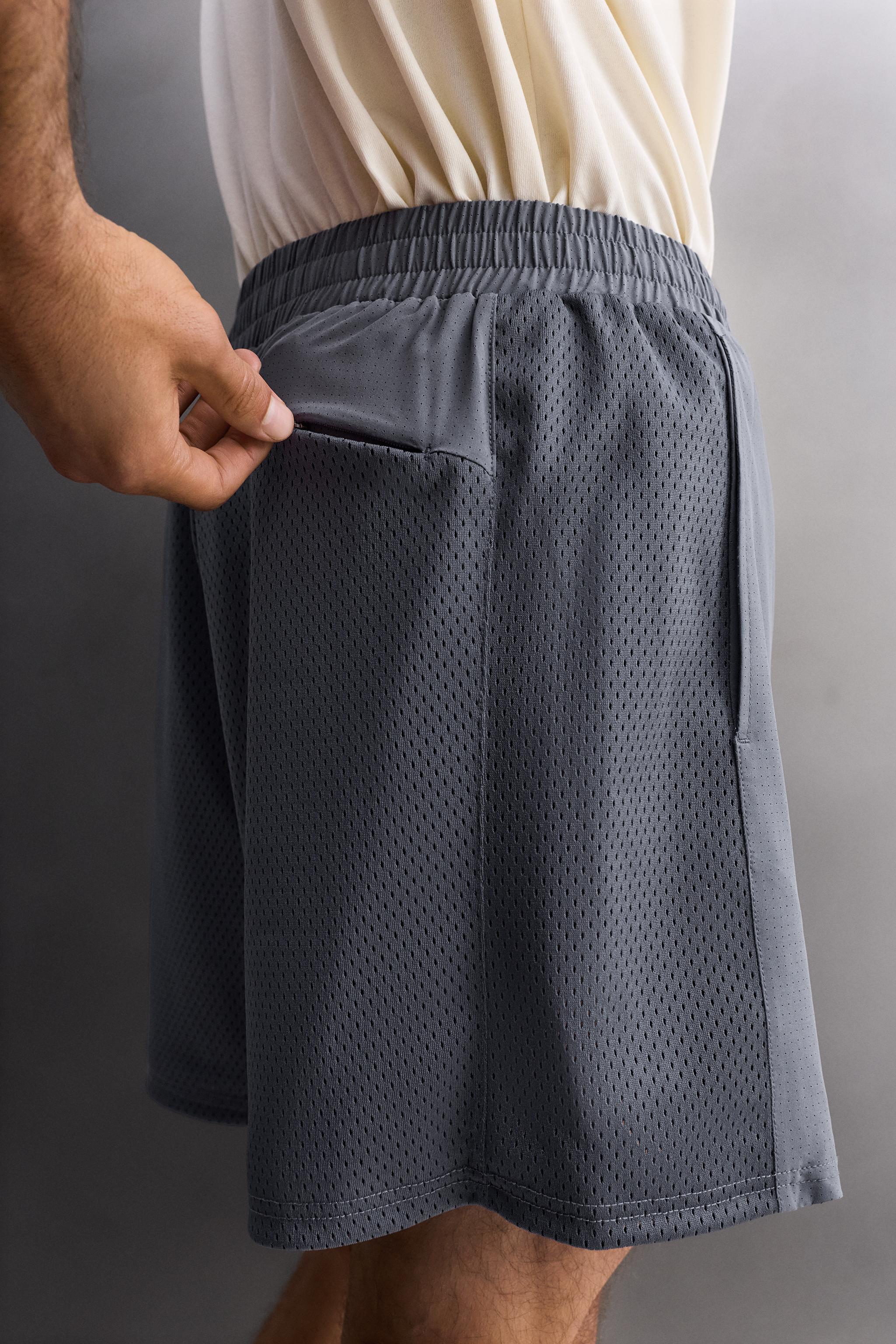 SHORT PERFORÉ EN MATIÈRES VARIÉES